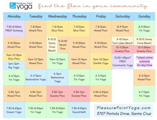 Pleasure Point Yoga  Yoga for Santa Cruz, Aptos & Capitola